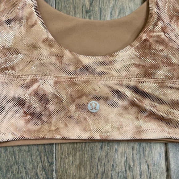 Lululemon NWOT Align Bra Shine Diamond Dye Misty Shell Cacao - Picture 9 of 10